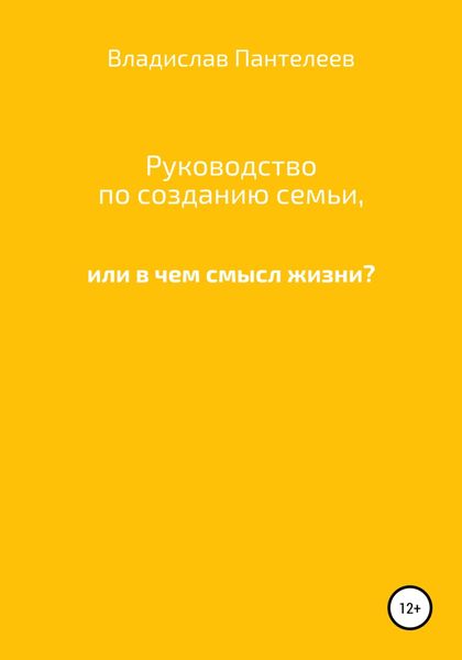 Руководство по созданию семьи, или В чем смысл жизни?